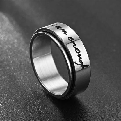 "I Am Enough" Ring