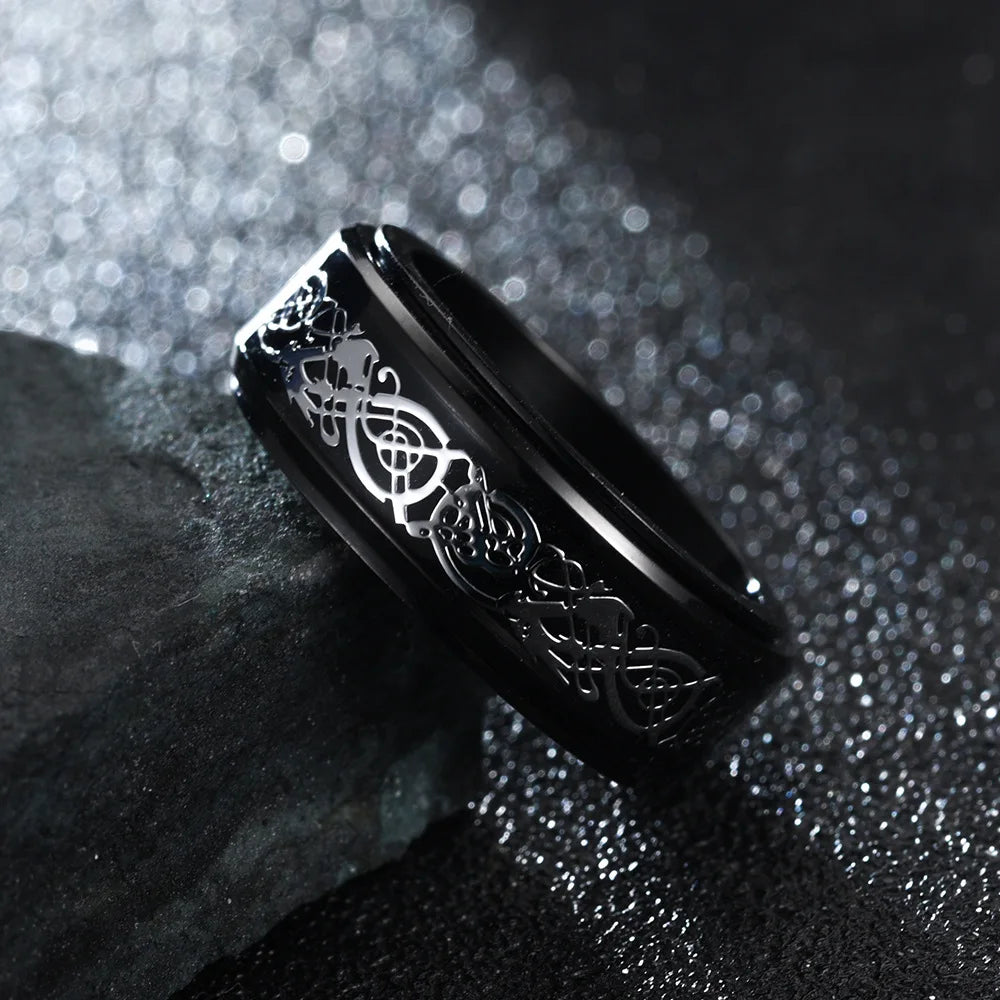 Carbon Wise Dragon Ring