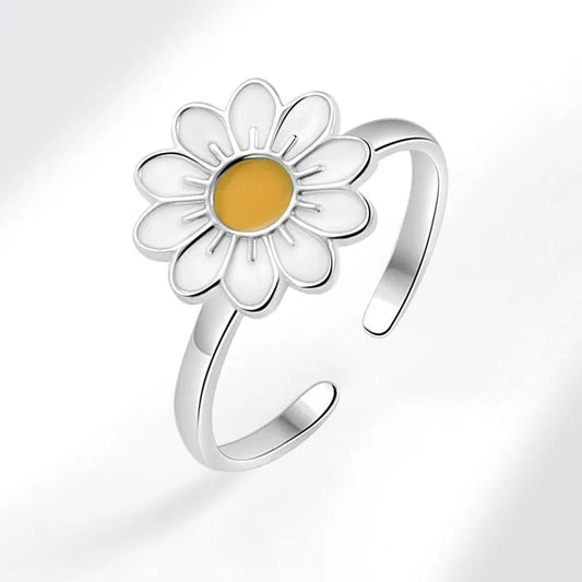 Calm Daisy Fidget Ring