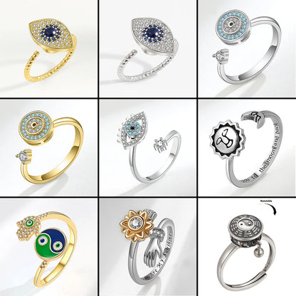 Evil Eye Collection Fidget Rings