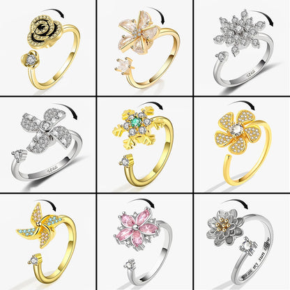 Winter Bouquet Collection Fidget Rings